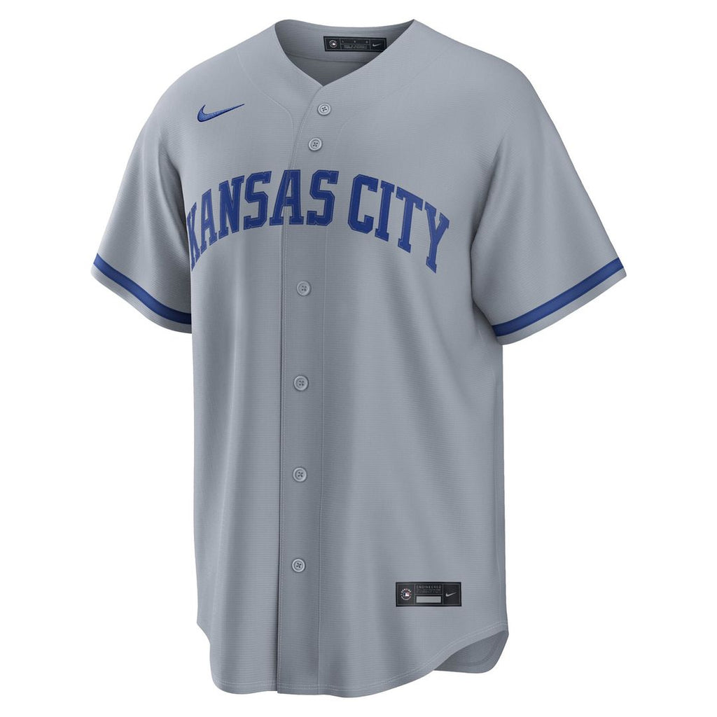 Men's Kansas City Royals Bobby Witt Jr. Gray Road Replica Jersey