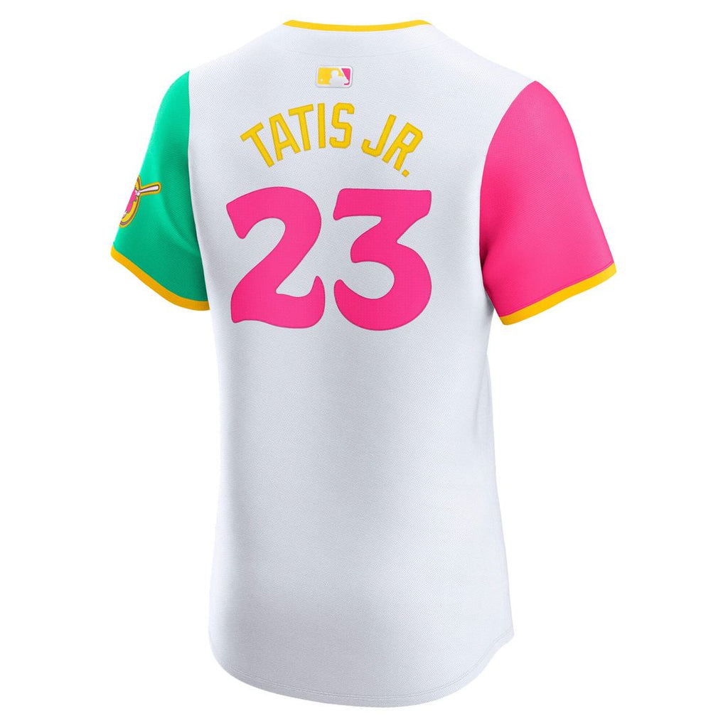 Men's San Diego Padres Fernando Tatis Jr. White City Connect Elite Jersey