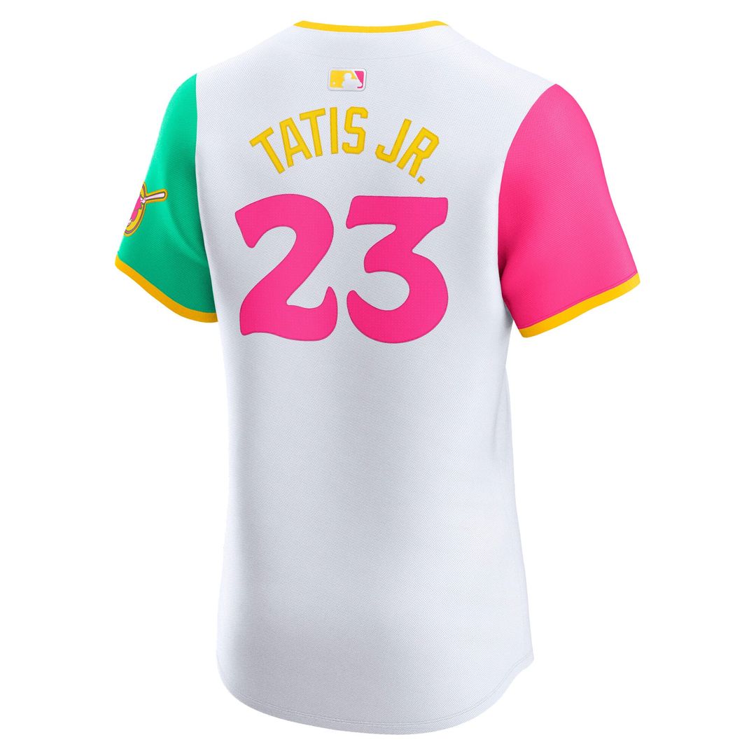 Men's San Diego Padres Fernando Tatis Jr. White City Connect Elite Jersey