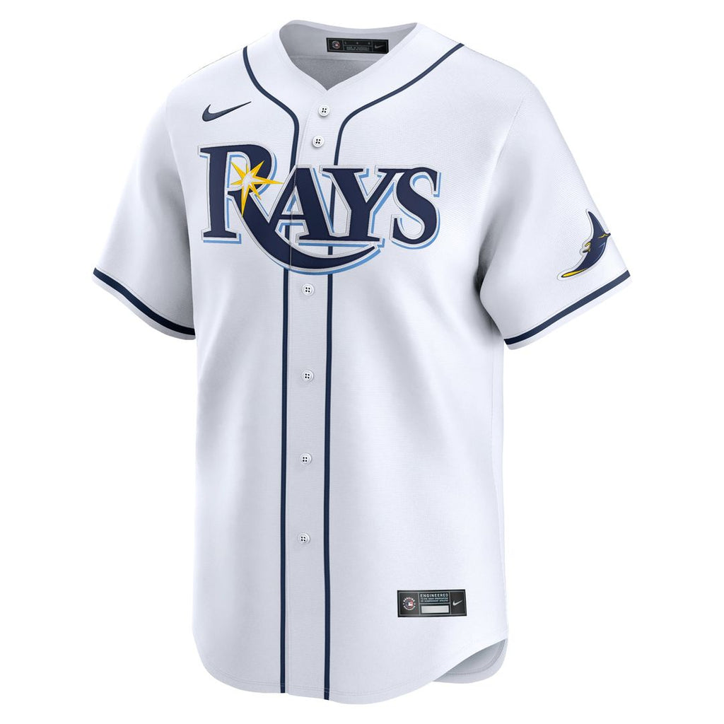 Men's Tampa Bay Rays Brandon Lowe White Home Player Jersey
