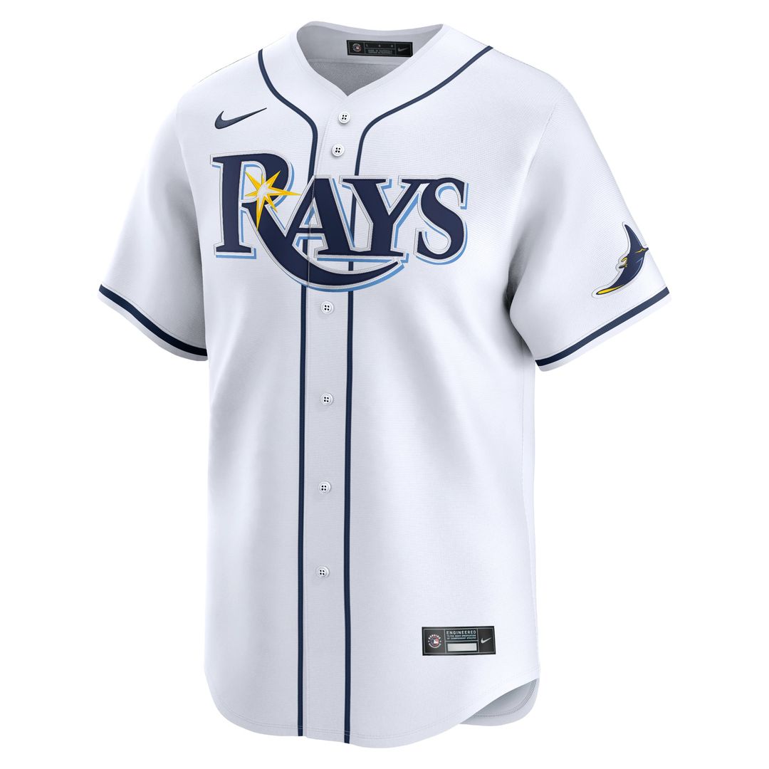 Men's Tampa Bay Rays Brandon Lowe White Home Player Jersey