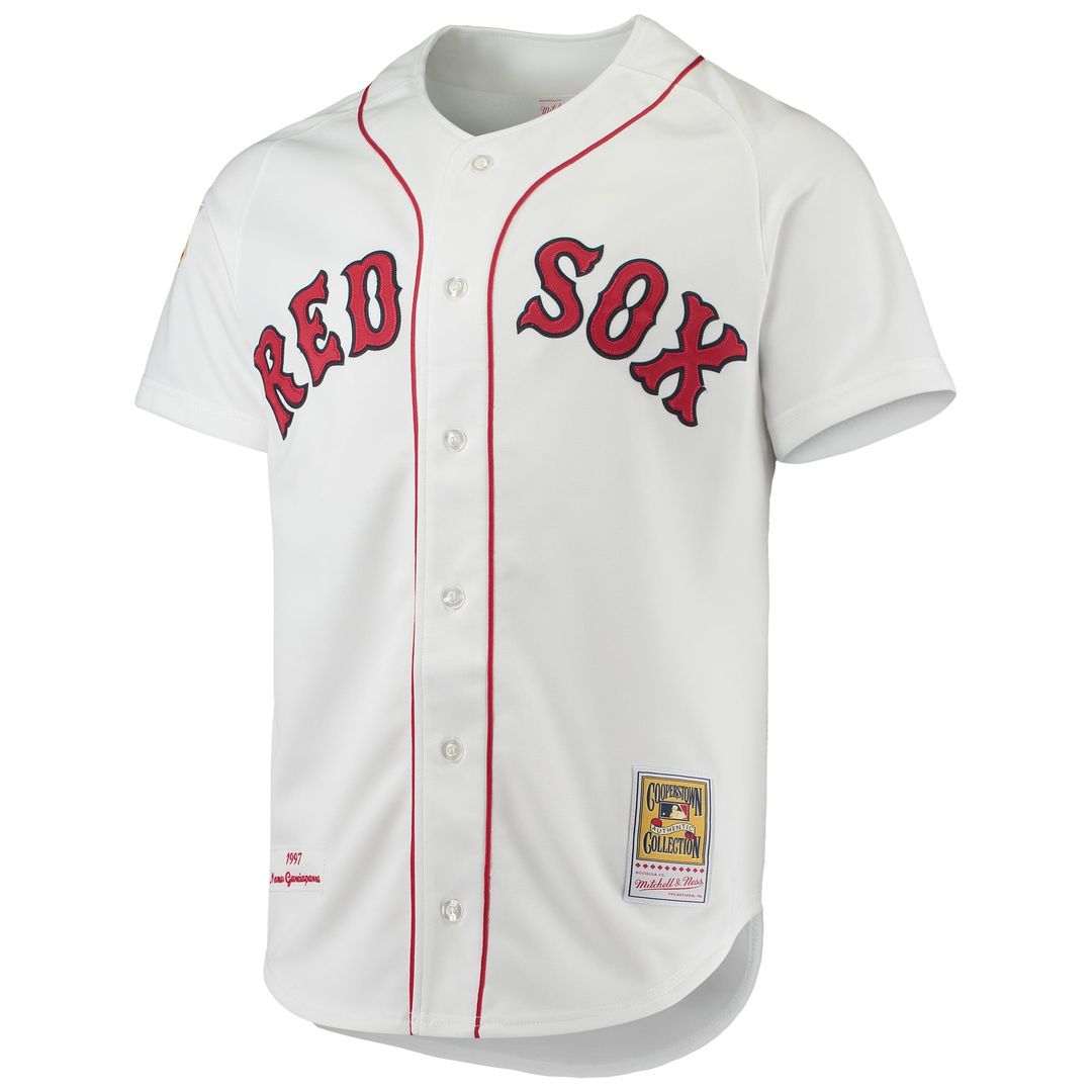 Men's Boston Red Sox Nomar Garciaparra White 1997 Jersey