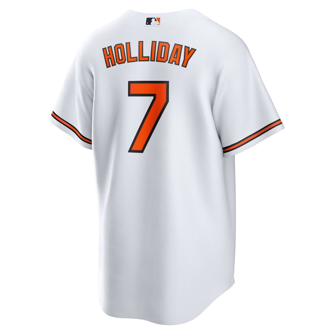 Men's Baltimore Orioles Jackson Holliday White Home Replica Player Jersey
