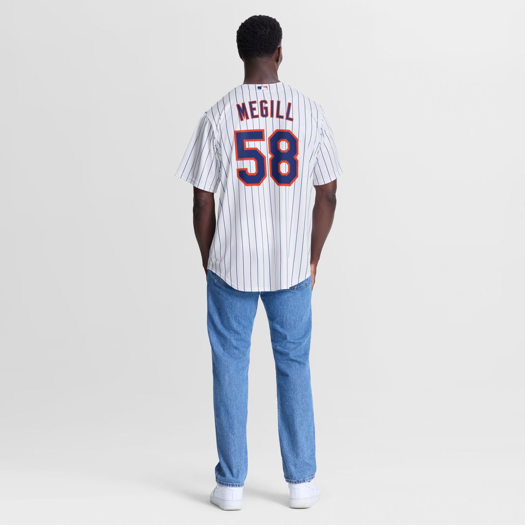 Men's New York Mets Tylor Megill White Home Replica Jersey