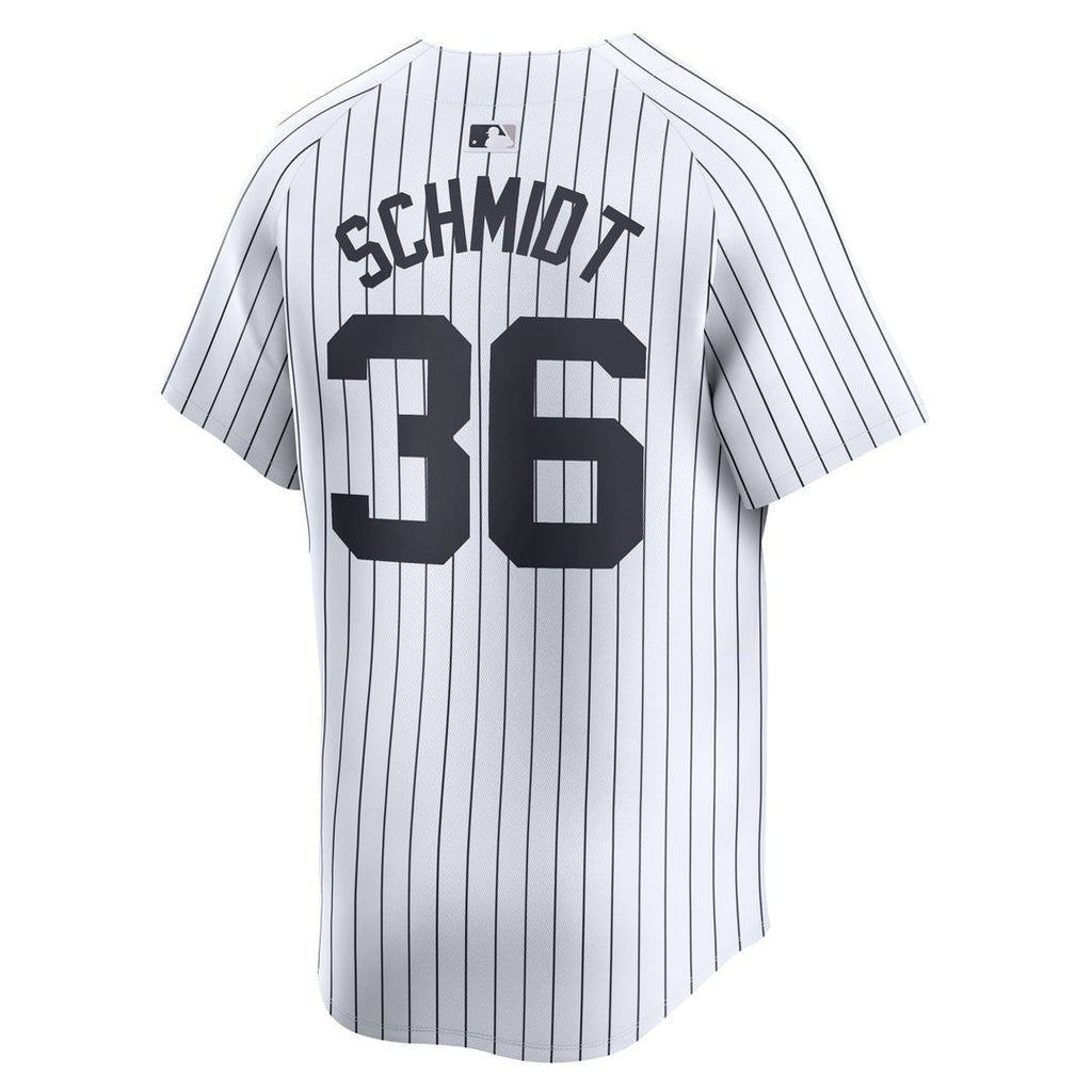 Men's New York Yankees Clarke Schmidt White Home Player Jersey
