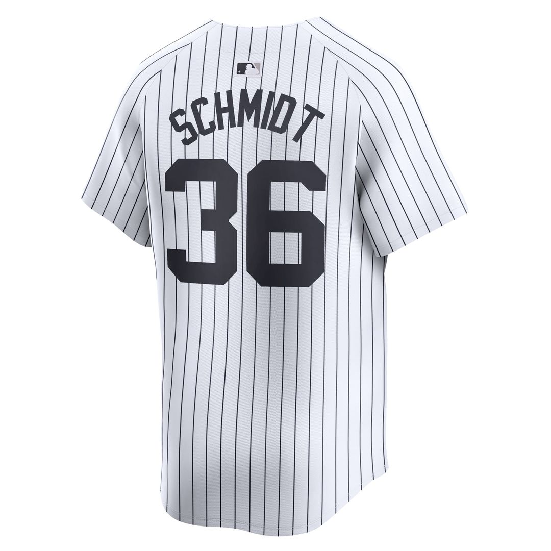 Men's New York Yankees Clarke Schmidt White Home Player Jersey