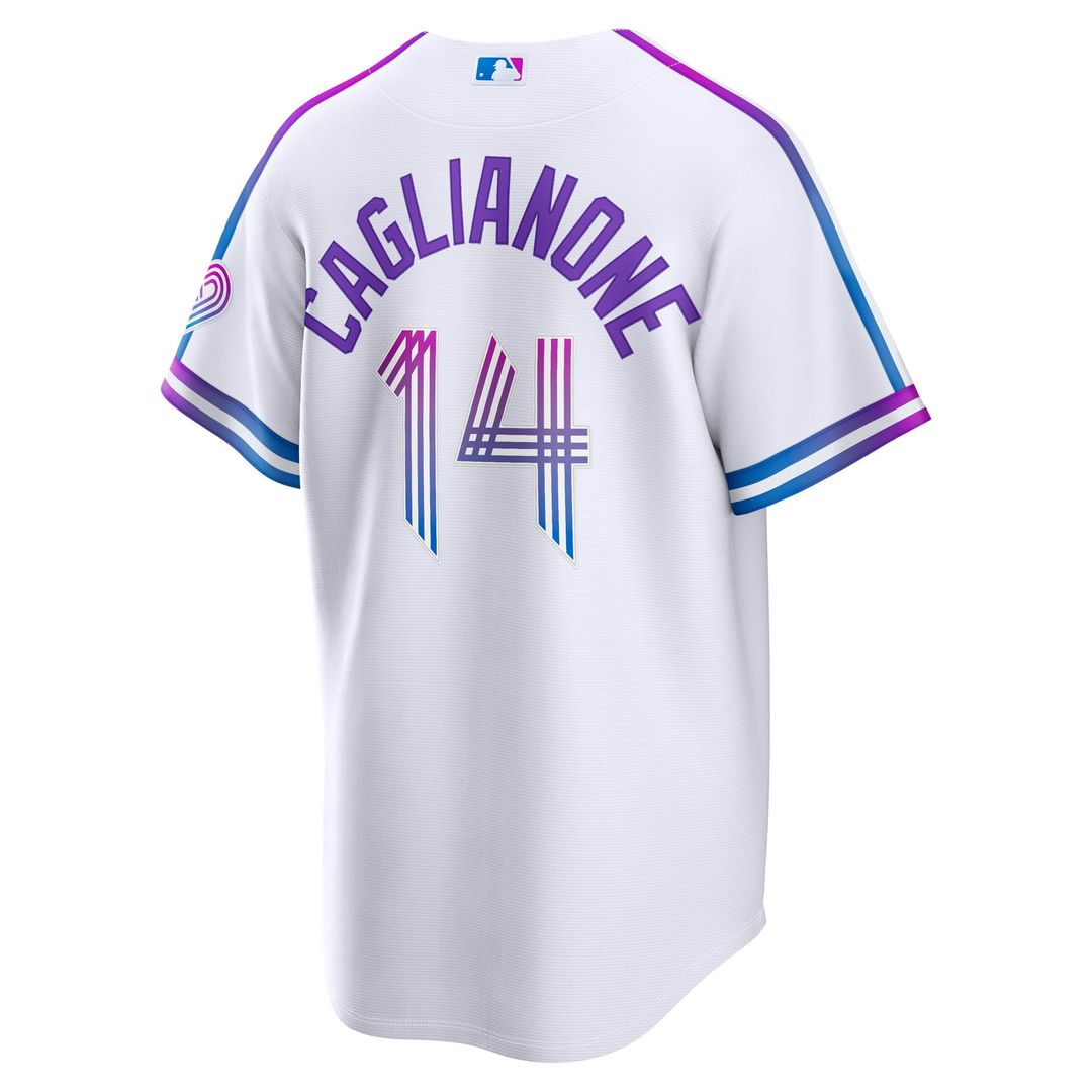 Men's Kansas City Royals Jac Caglianone White 2026 City Connect Stadium Jersey