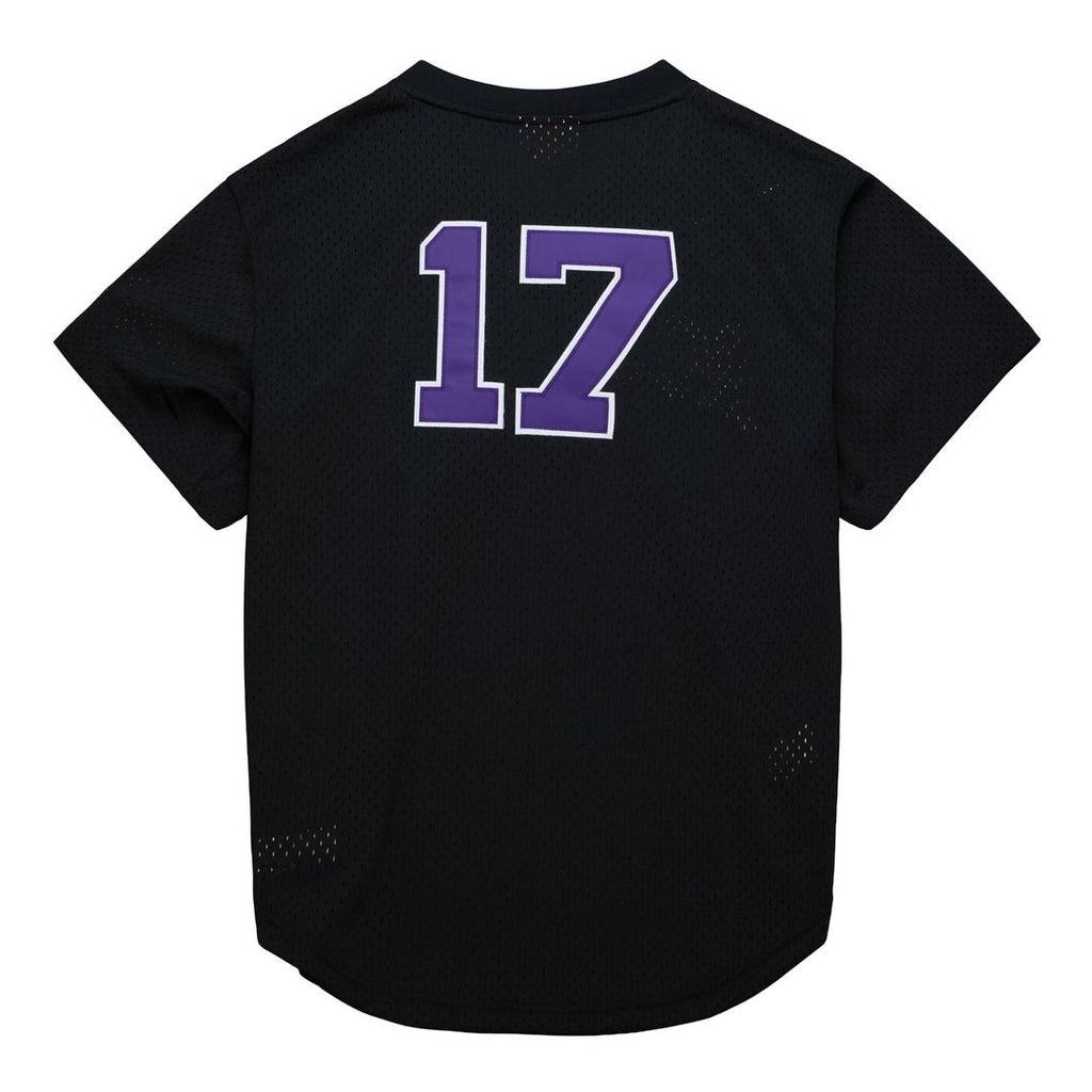 Men's Colorado Rockies Todd Helton Black Batting Practice Jersey