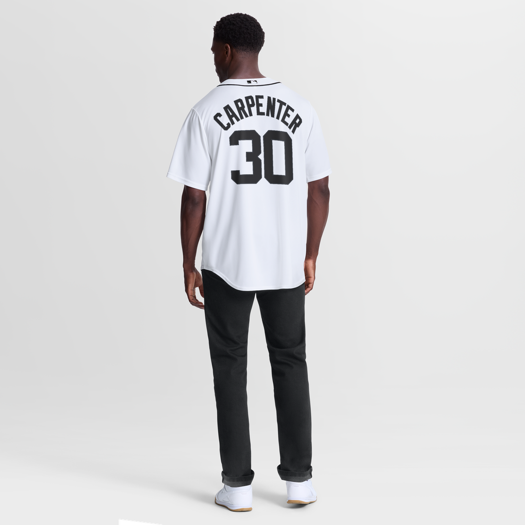 Men's Detroit Tigers Kerry Carpenter White Home Replica Jersey