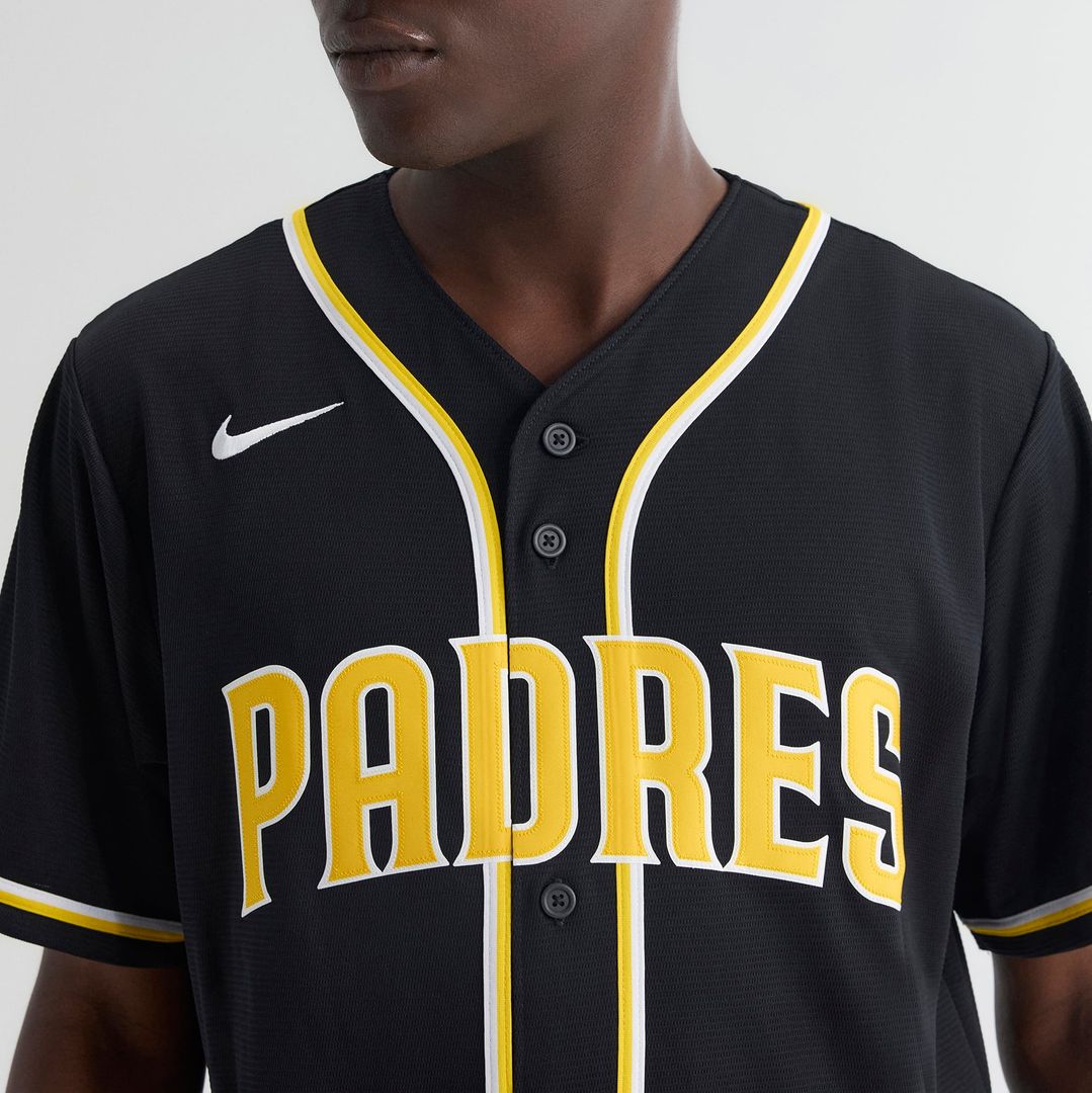 Men's San Diego Padres Fernando Tatis Jr. Fashion Replica Black Out Jersey
