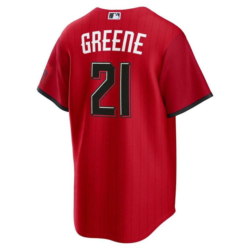 Men's Cincinnati Reds Hunter Greene Red 2026 City Connect Stadium Jersey