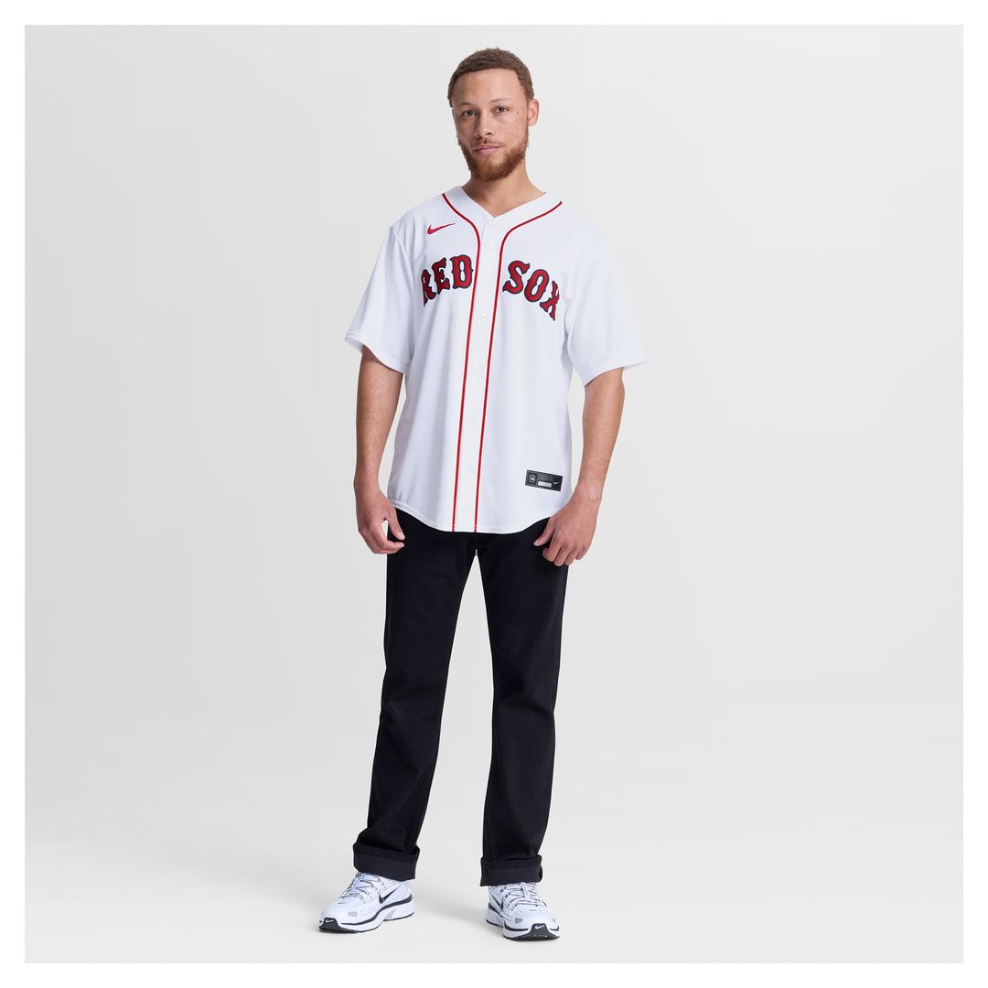 Men's Boston Red Sox Jovani Moran White Home Replica Jersey