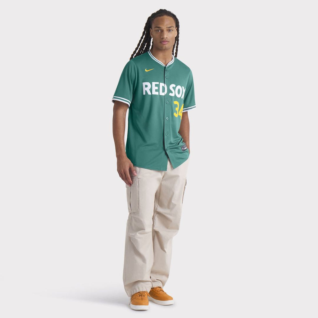 Men's Boston Red Sox David Ortiz Green 2025 City Connect Retired Player Jersey