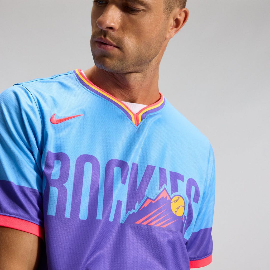 Men's Colorado Rockies Purple/Light Blue 2025 City Connect Jersey