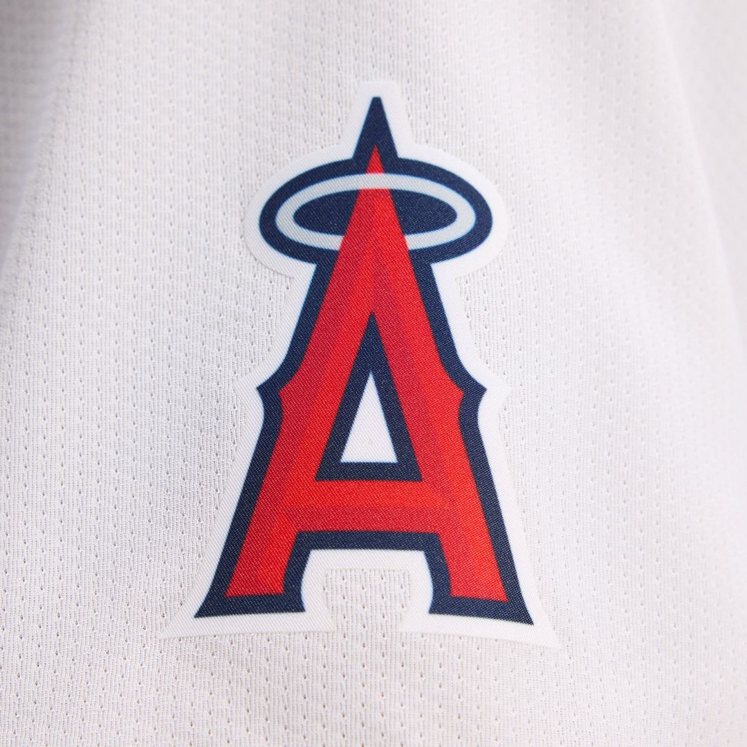 Men's Los Angeles Angels Mike Trout White Home Player Jersey