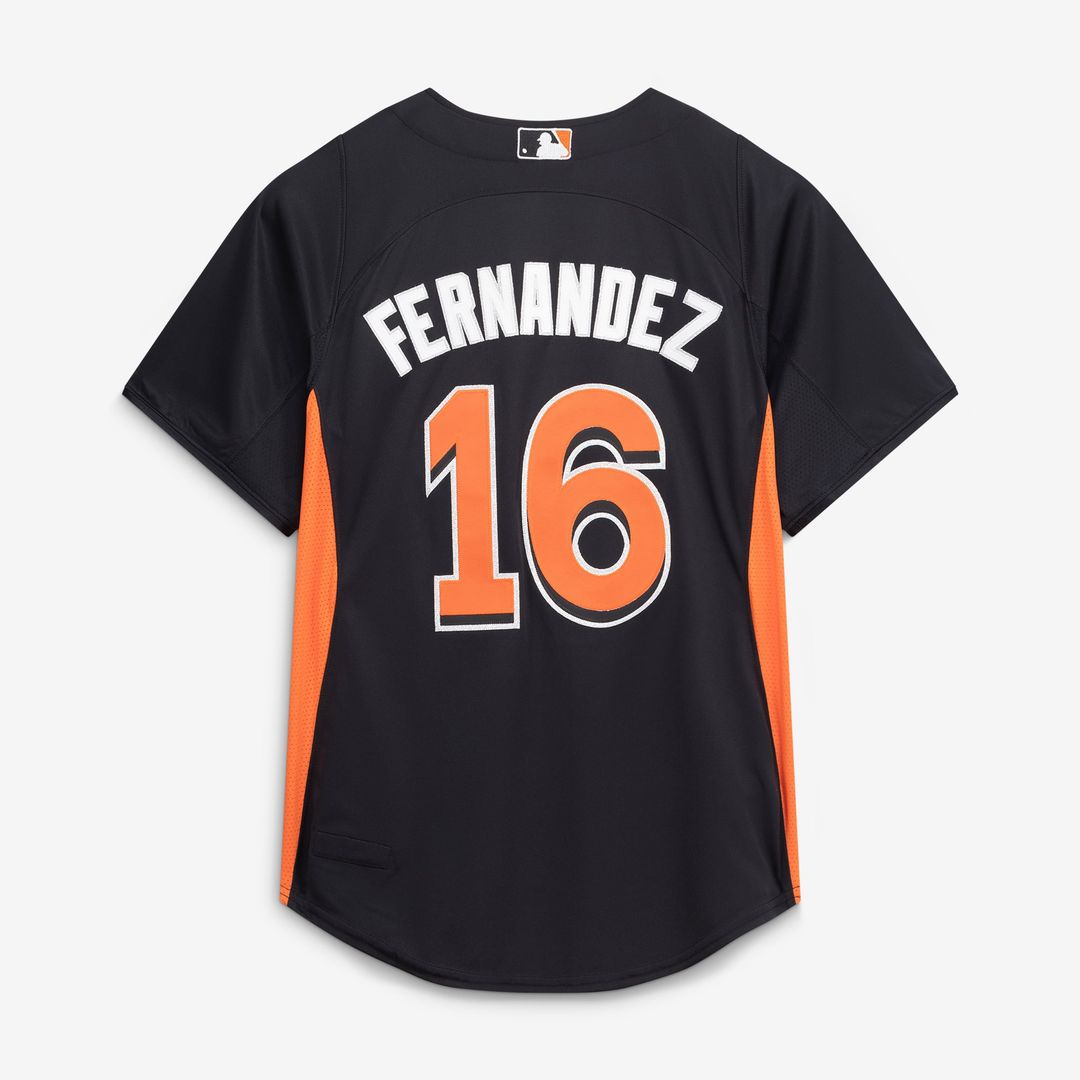 Men's Miami Marlins Jose Fernandez Black Batting Practice Jersey