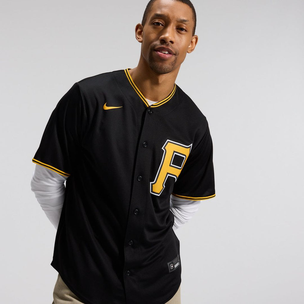 Men's Pittsburgh Pirates White Home Replica Team Jersey