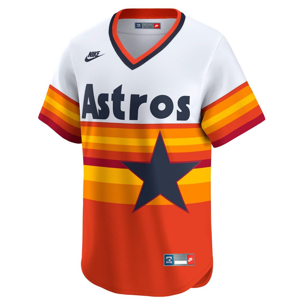 Men's Houston Astros Craig Biggio White Throwback Player Jersey