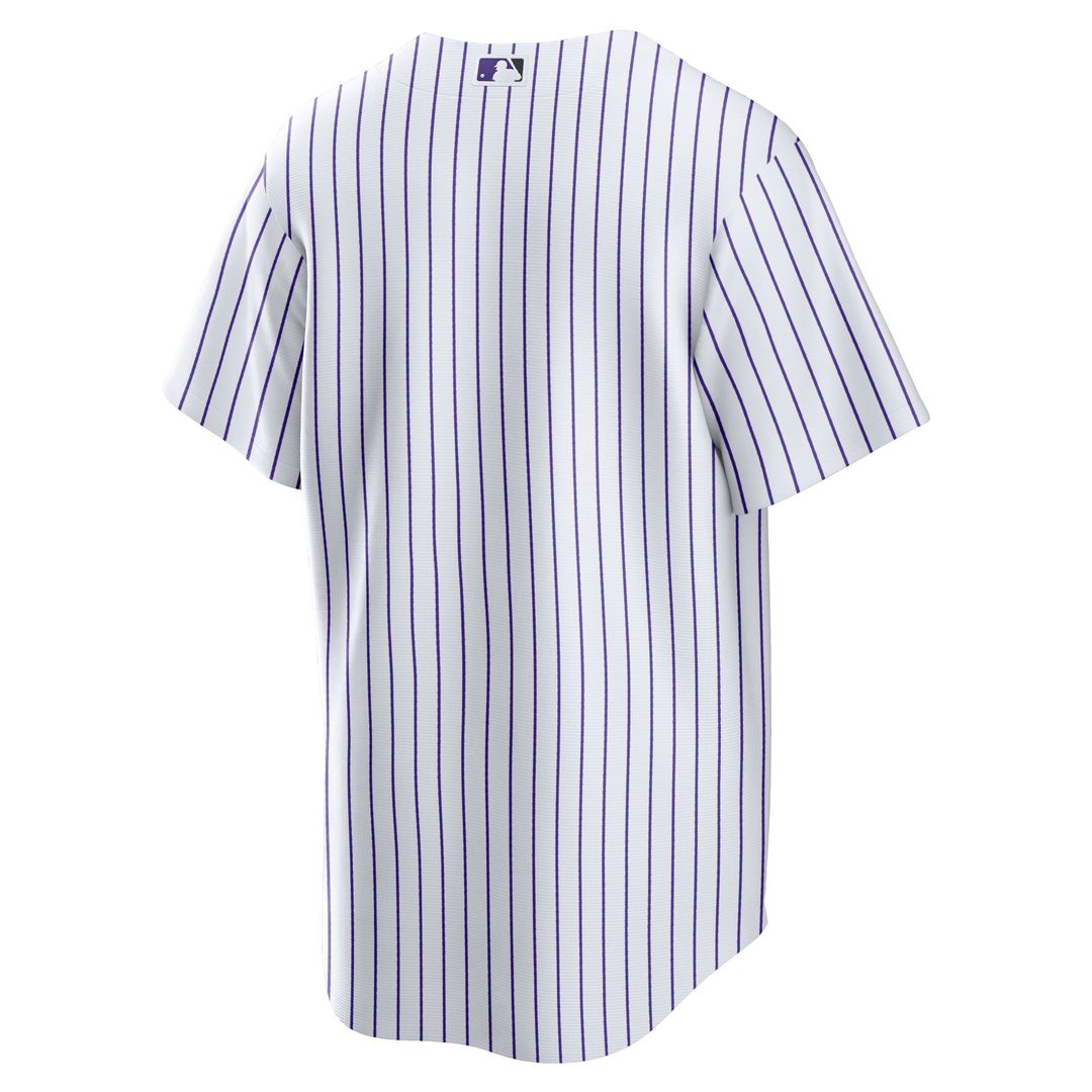 Men's Colorado Rockies White Home Blank Replica Jersey