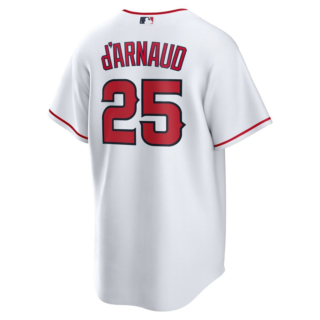 Men's Los Angeles Angels Travis d'Arnaud White Home Replica Jersey