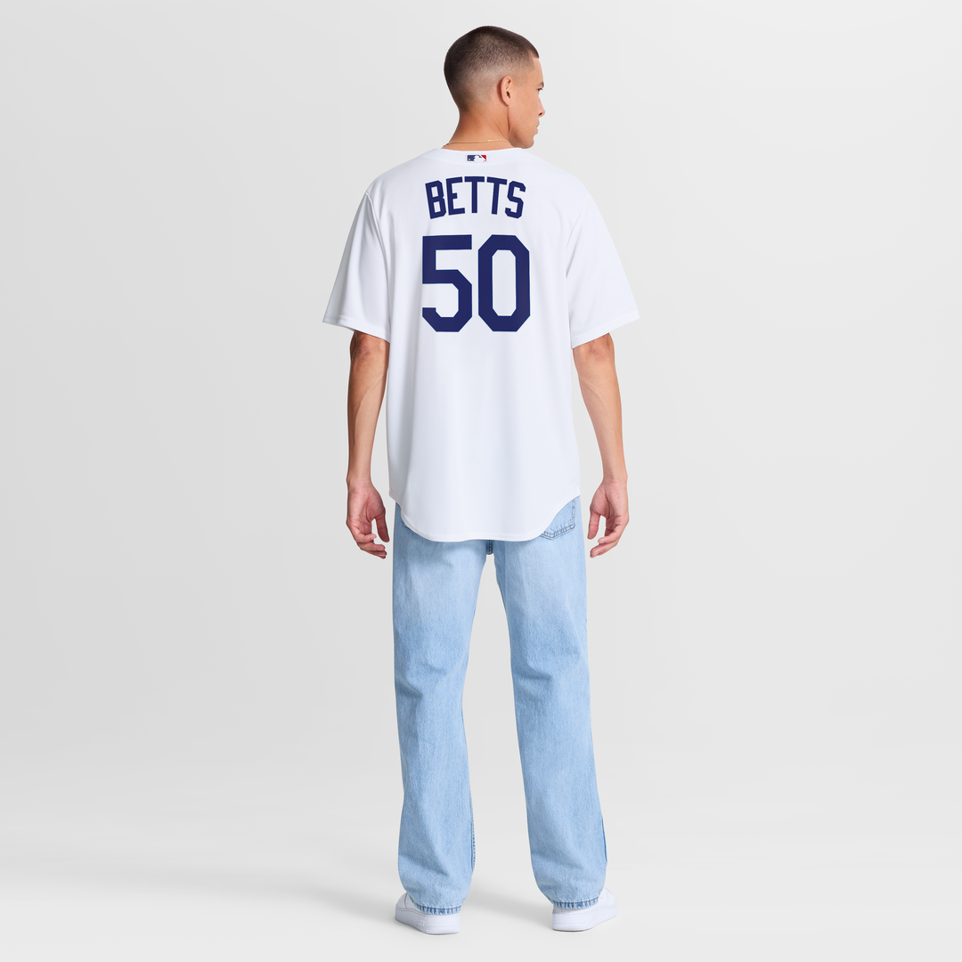 Men's Los Angeles Dodgers Mookie Betts White Home Replica Jersey