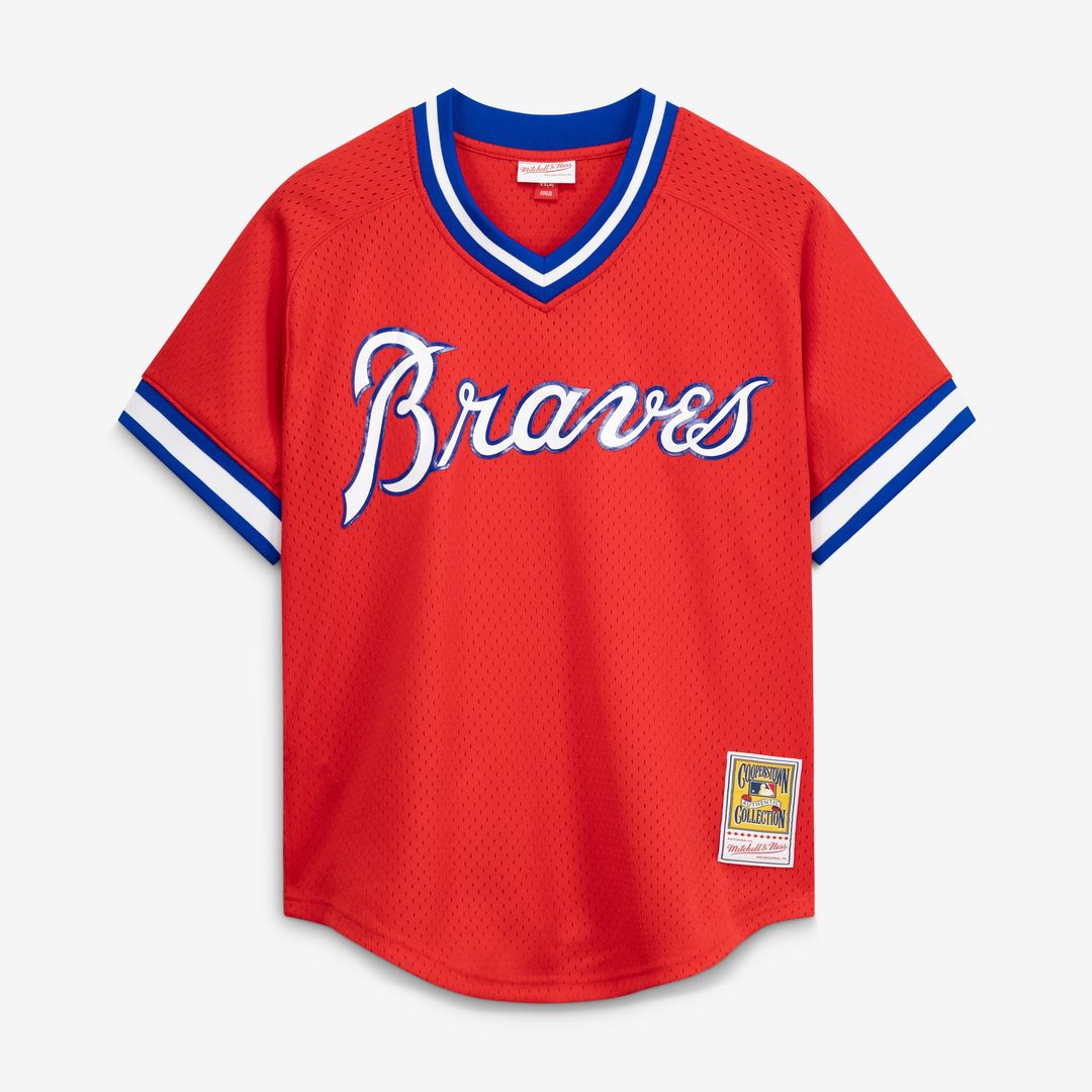 Men's Atlanta Braves Dale Murphy Scarlet Batting Practice Jersey