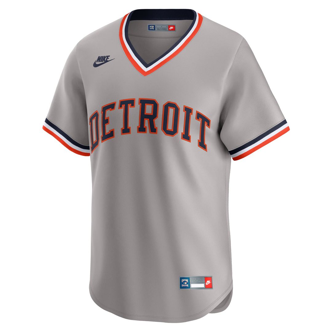 Men's Detroit Tigers Gray Jersey