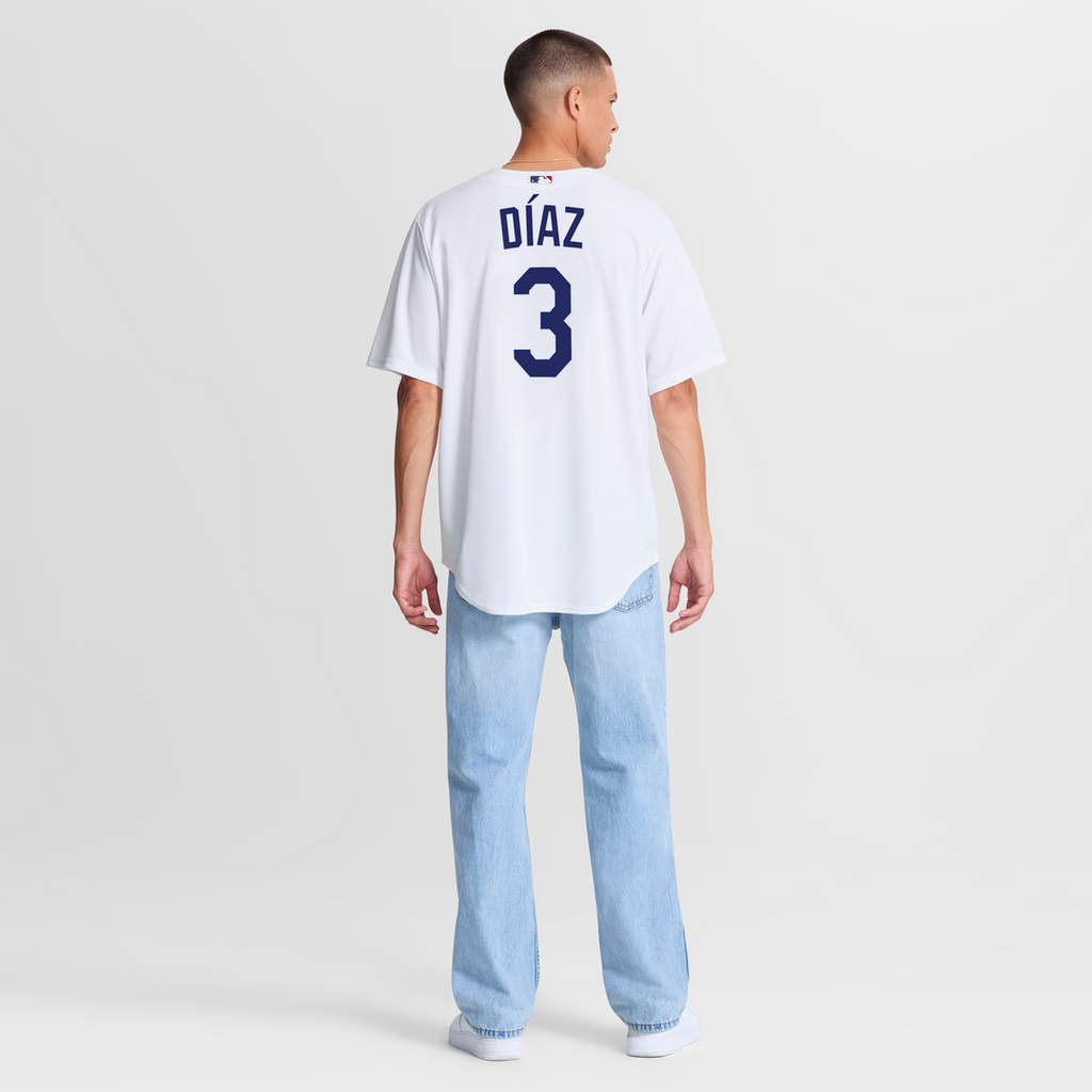 Men's Los Angeles Dodgers Edwin Díaz White Home Replica Jersey