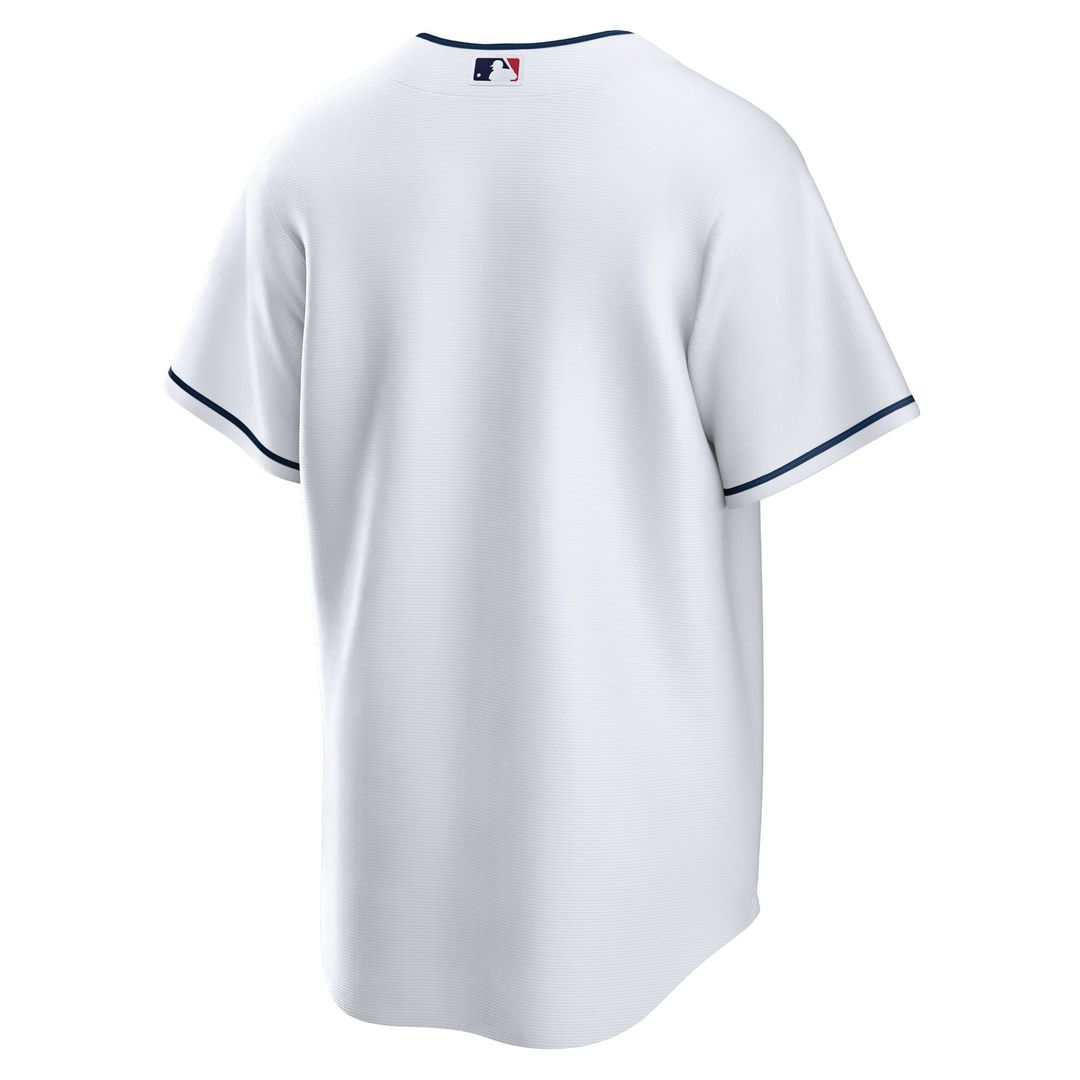 Men's Cleveland Guardians White Home Blank Replica Jersey