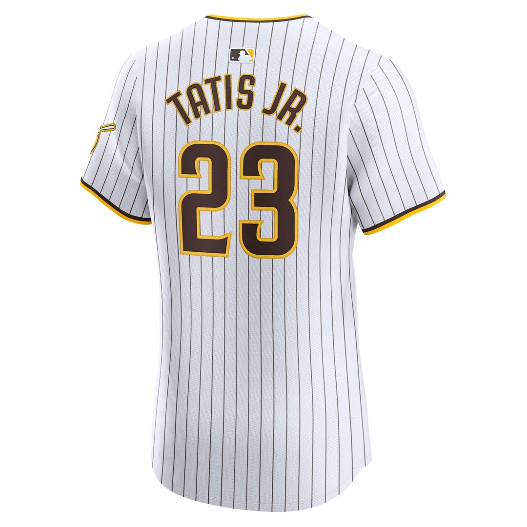 Men's San Diego Padres Fernando Tatis Jr. White Home Elite Jersey
