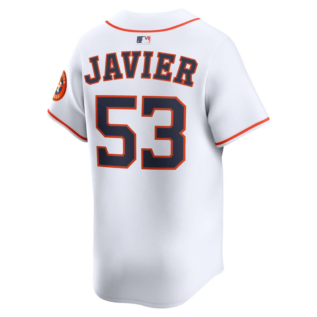 Men's Houston Astros Cristian Javier White Home Player Jersey