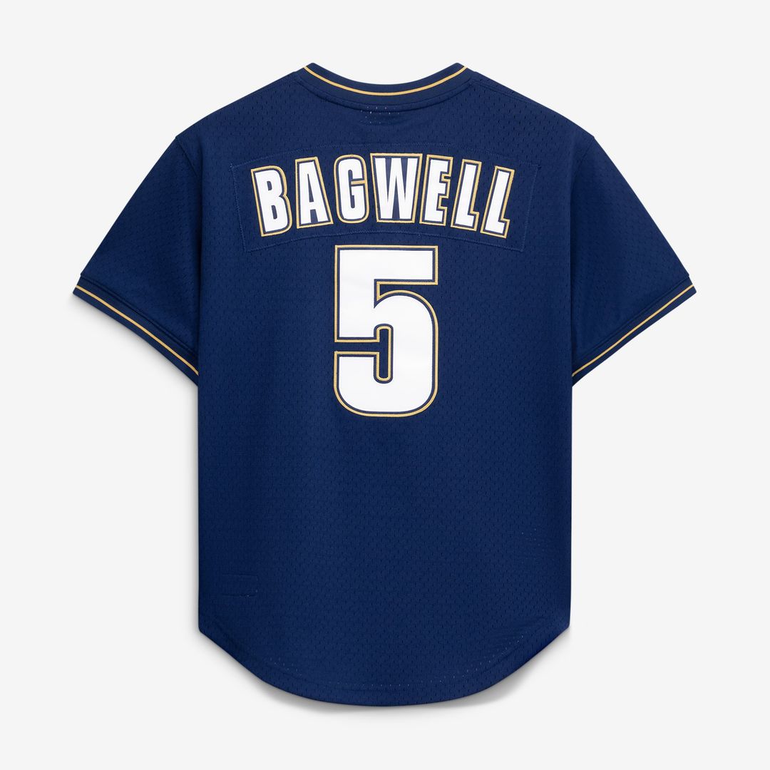 Men's Houston Astros Jeff Bagwell Navy Batting Practice Jersey