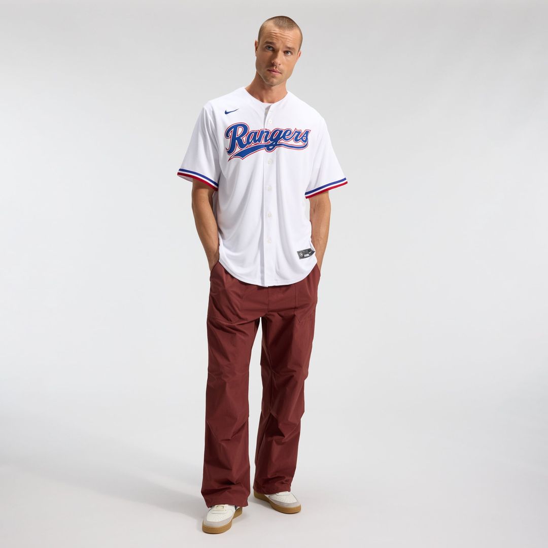 Men's Texas Rangers White Home Replica Team Jersey