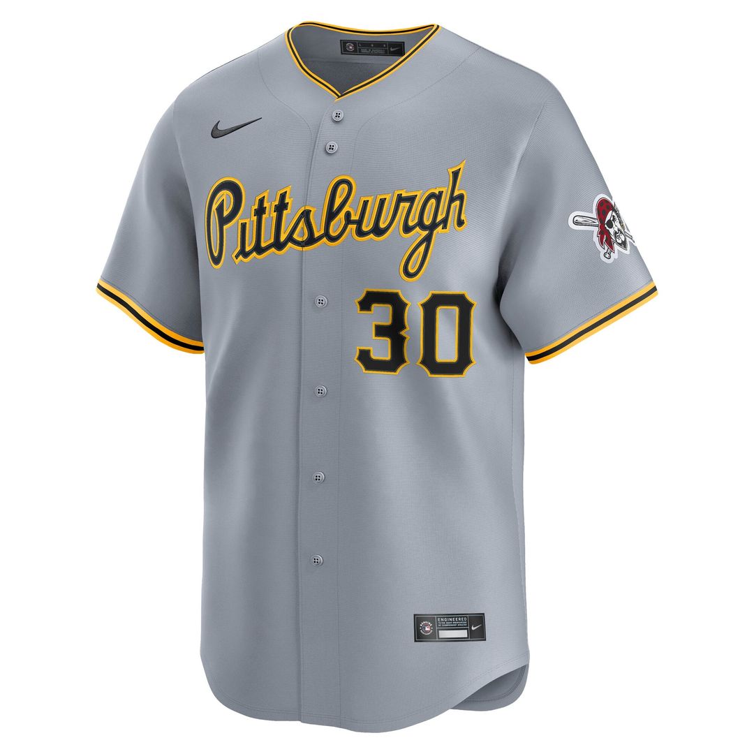 Men's Pittsburgh Pirates Paul Skenes Gray Road Player Jersey