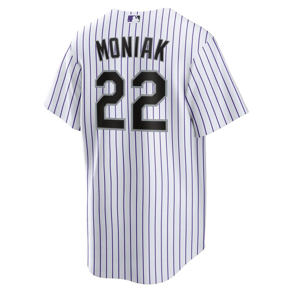 Men's Colorado Rockies Mickey Moniak White Home Replica Jersey