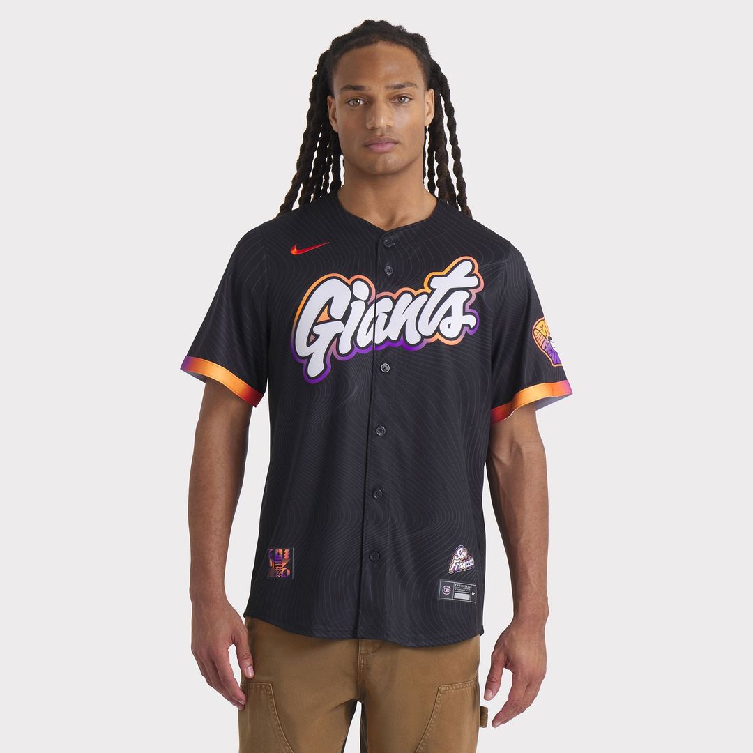 Men's San Francisco Giants Anthracite 2025 City Connect Jersey