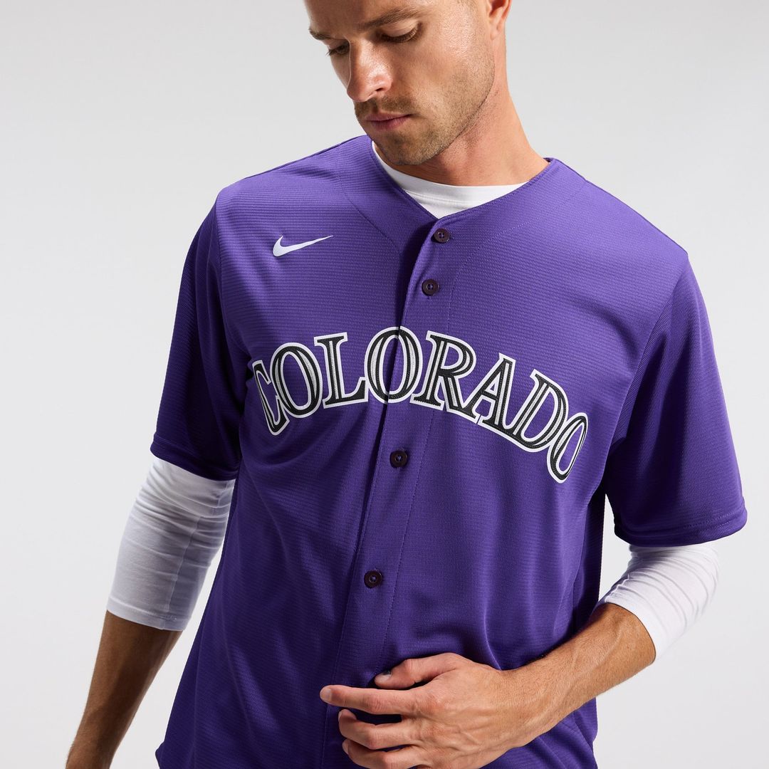 Men's Colorado Rockies Purple Alternate Replica Team Jersey