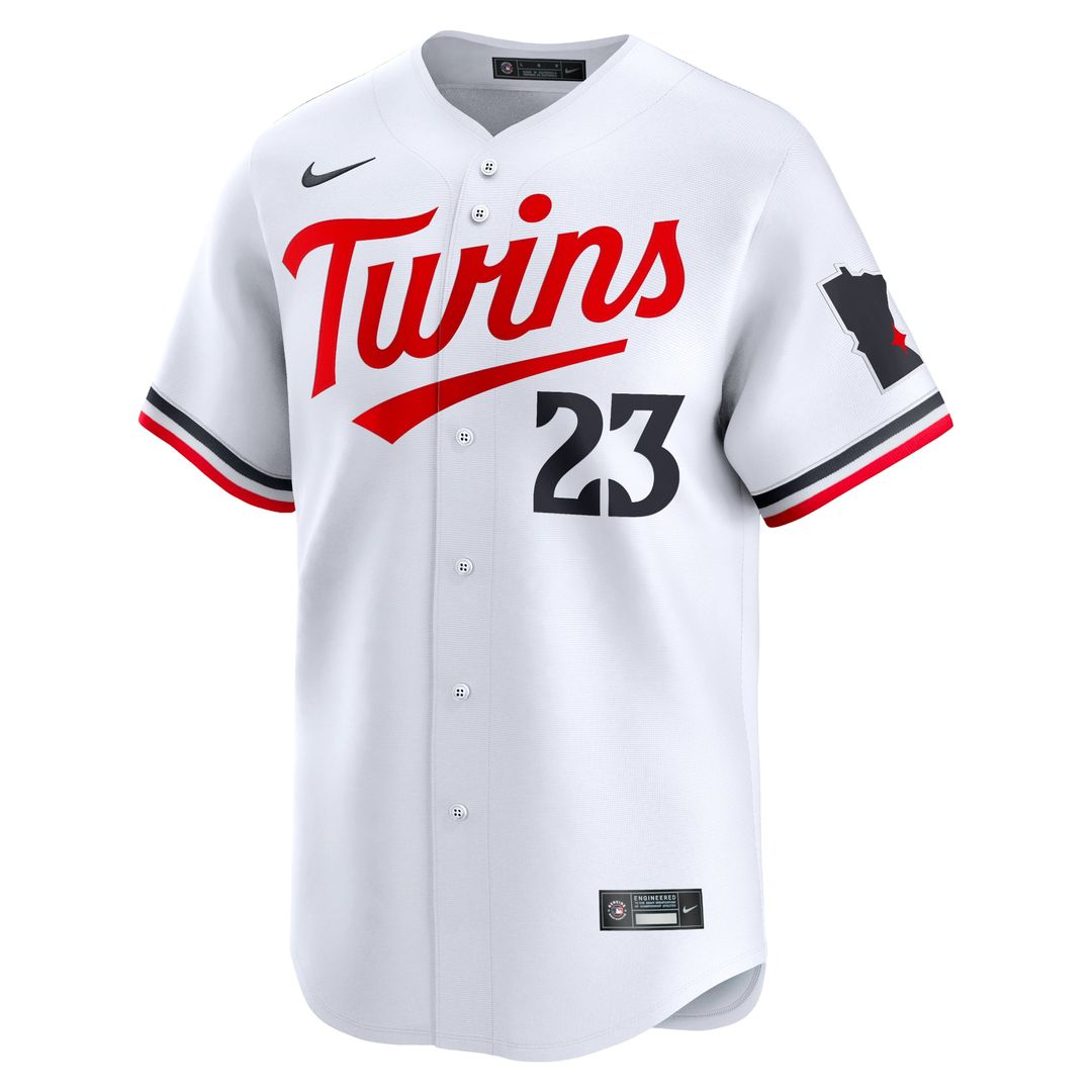 Men's Minnesota Twins Royce Lewis White Home Player Jersey
