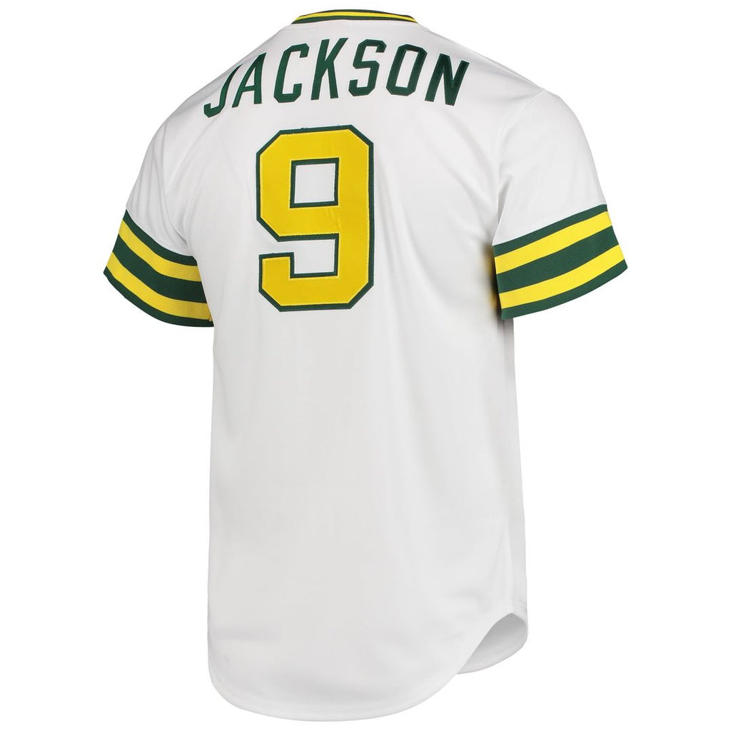 Men's Athletics Reggie Jackson White 1972 Jersey