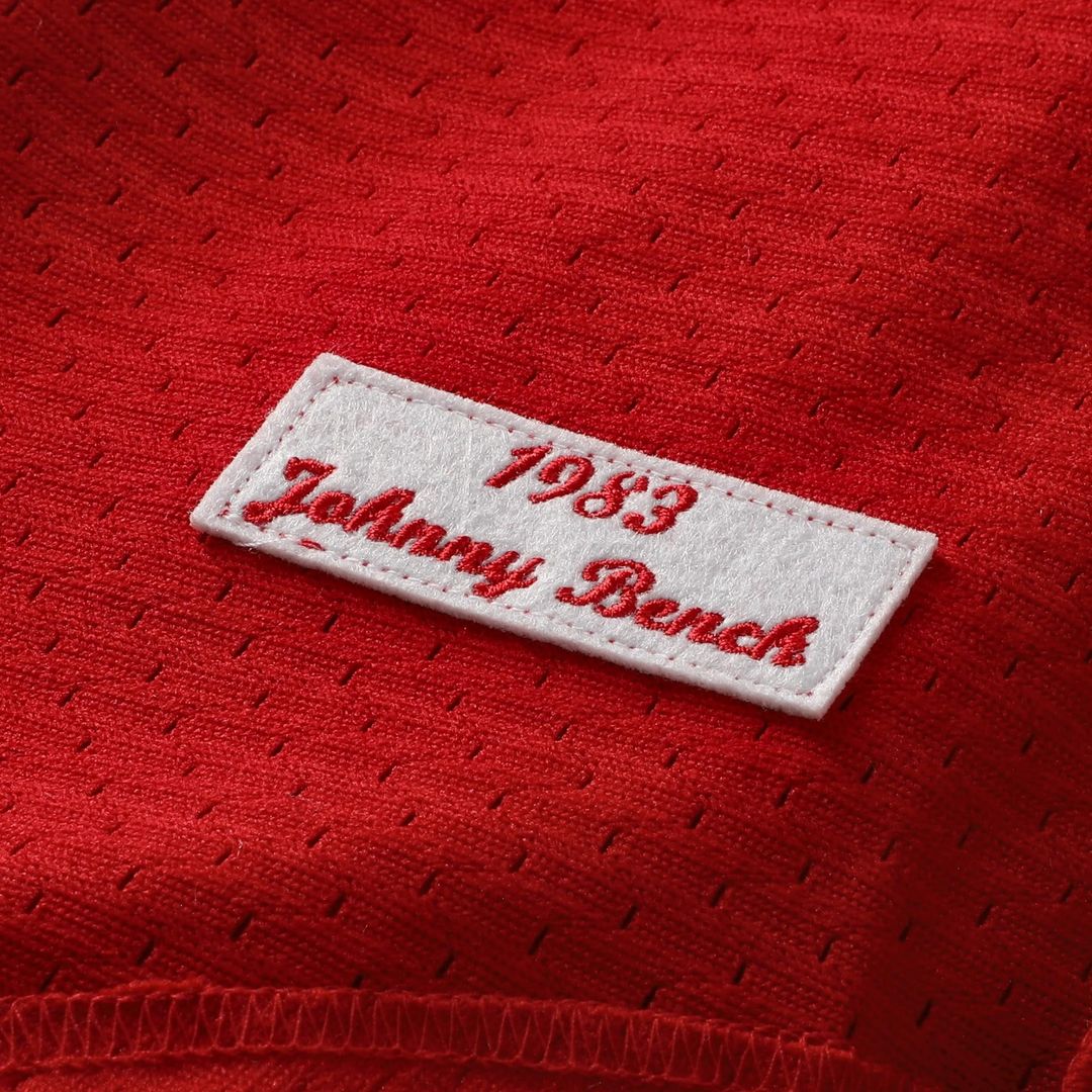 Men's Cincinnati Reds Johnny Bench Red Big & Tall Mesh Batting Practice Jersey
