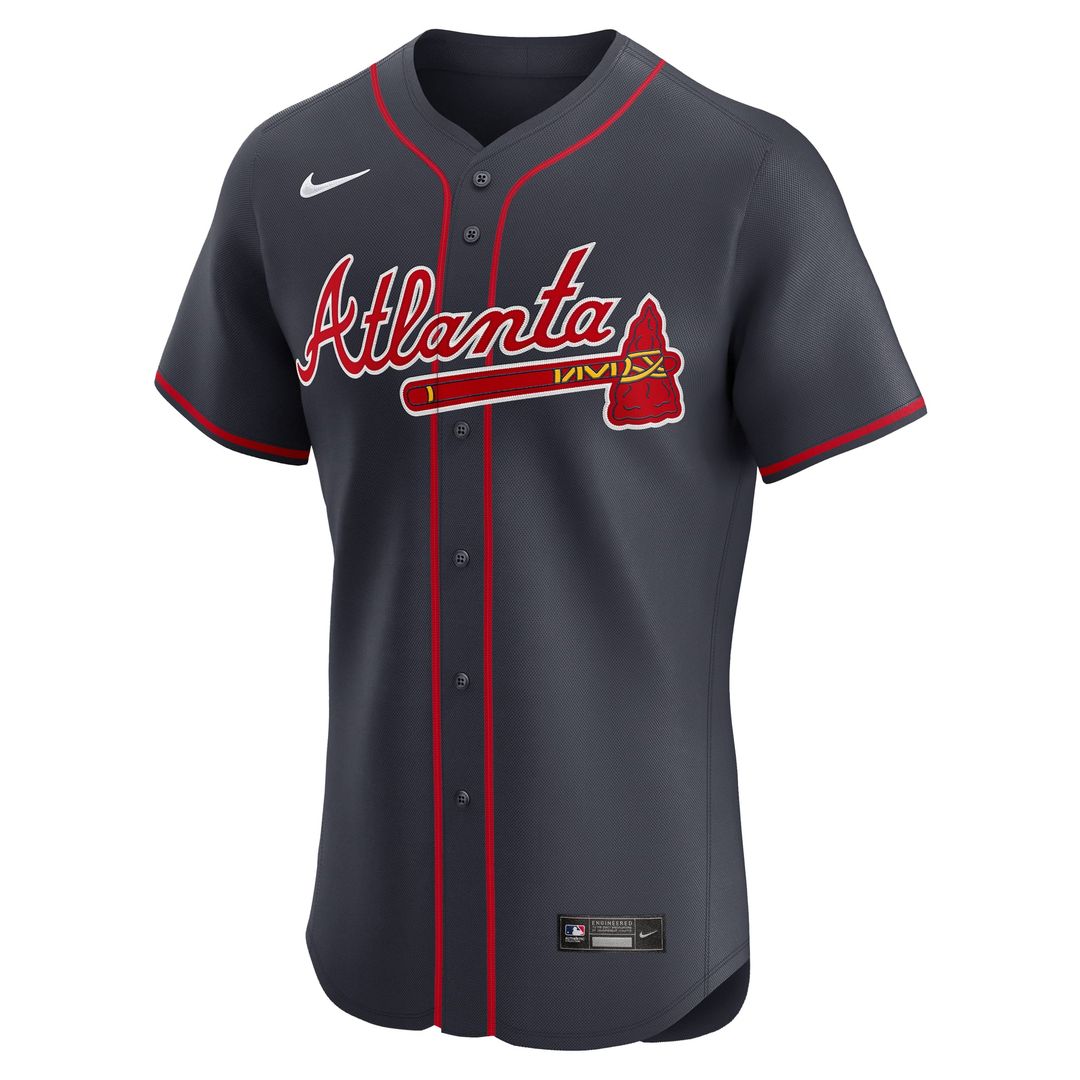Men's Atlanta Braves White Home Elite Jersey