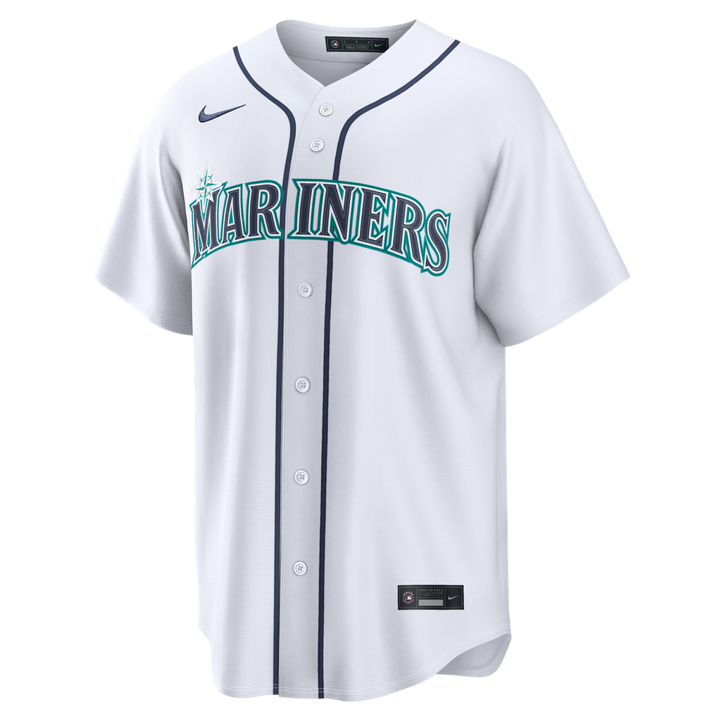 Men's Seattle Mariners Cal Raleigh White Home Replica Jersey