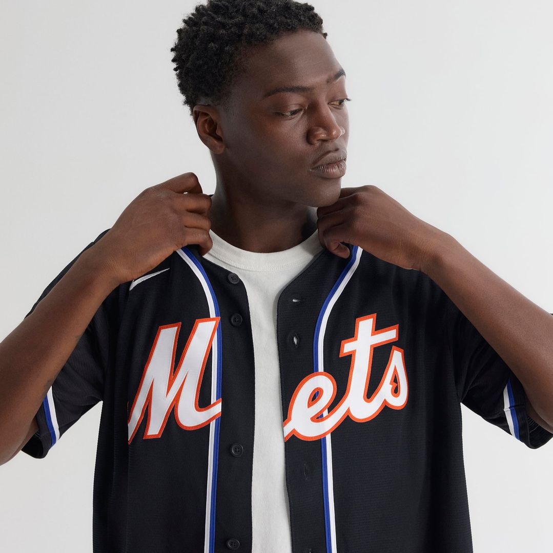 Men's New York Mets Juan Soto Fashion Replica Black Out Jersey