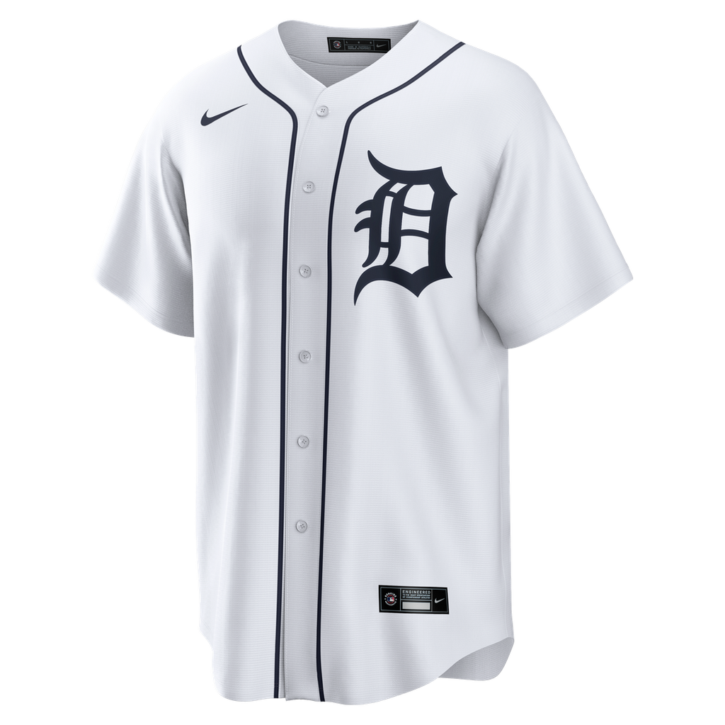 Men's Detroit Tigers Miguel Cabrera White Home Retired Player Replica Jersey