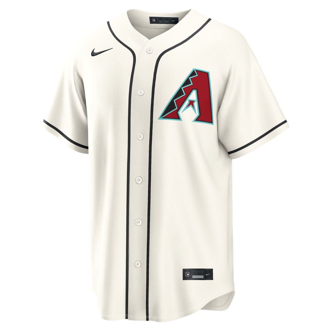 Men's Arizona Diamondbacks Ketel Marte Cream Home Replica Jersey