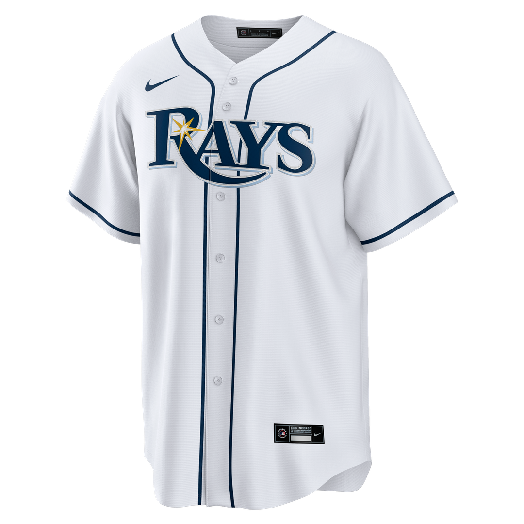 Men's Tampa Bay Rays White Home Big & Tall Replica Jersey