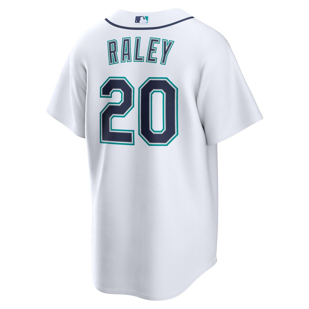 Men's Seattle Mariners Luke Raley White Home Replica Jersey