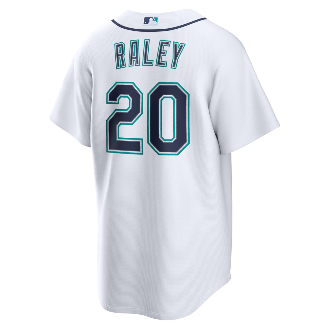 Men's Seattle Mariners Luke Raley White Home Replica Jersey