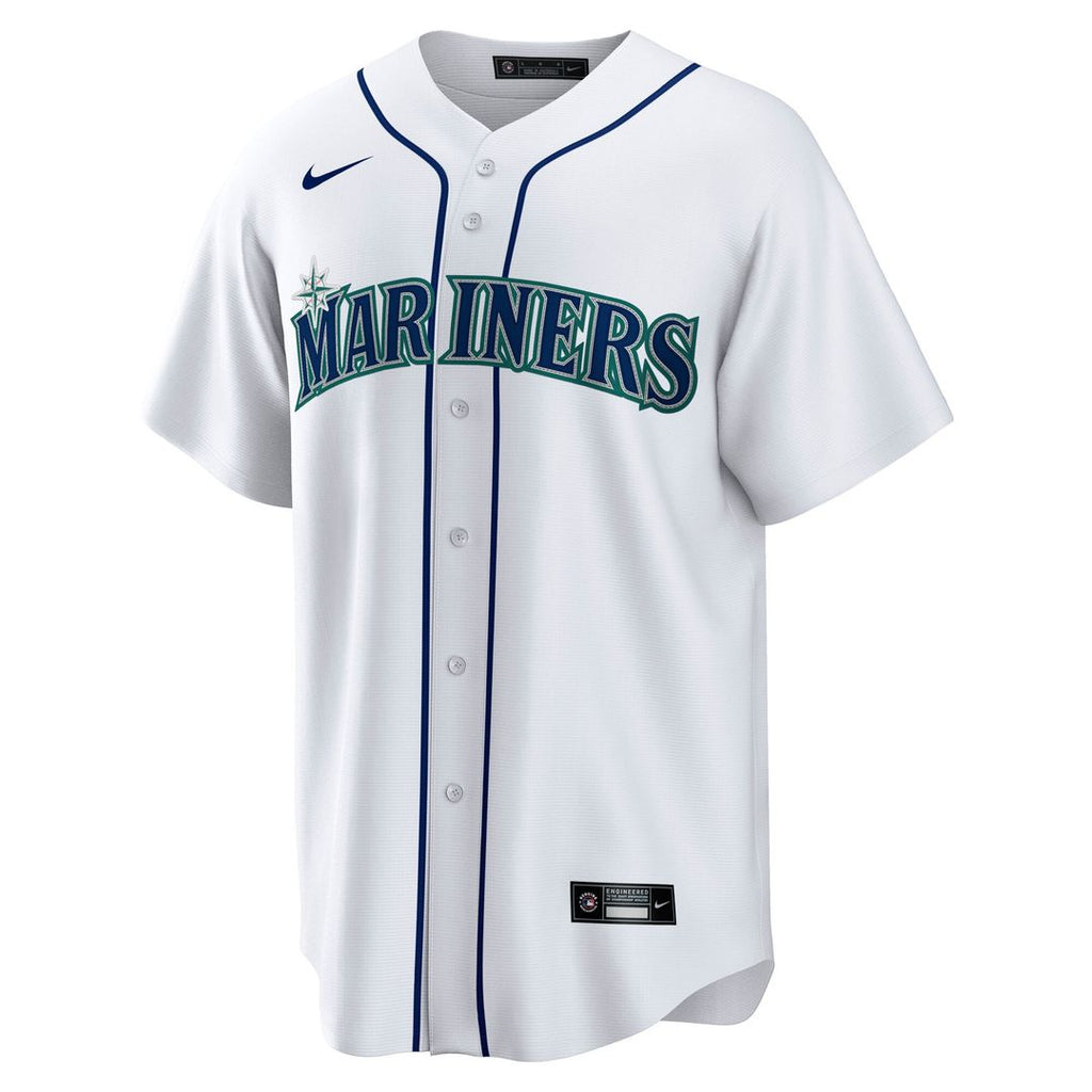 Men's Seattle Mariners Cal Raleigh White Home Replica Player Jersey