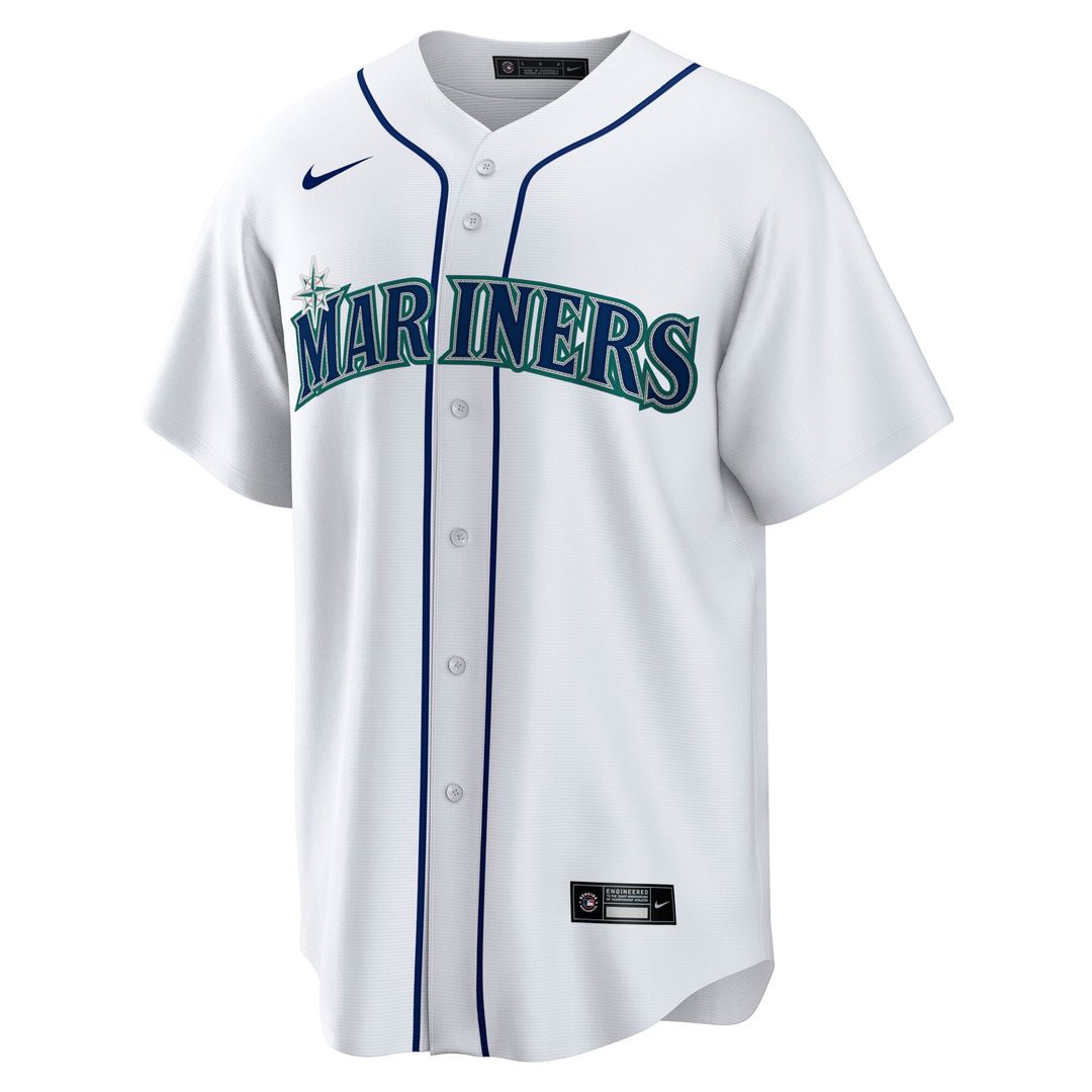 Men's Seattle Mariners Cal Raleigh White Home Replica Player Jersey